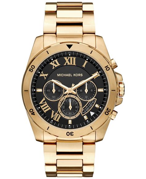 michael kors brecken men's watch|Michael Kors gold tones.